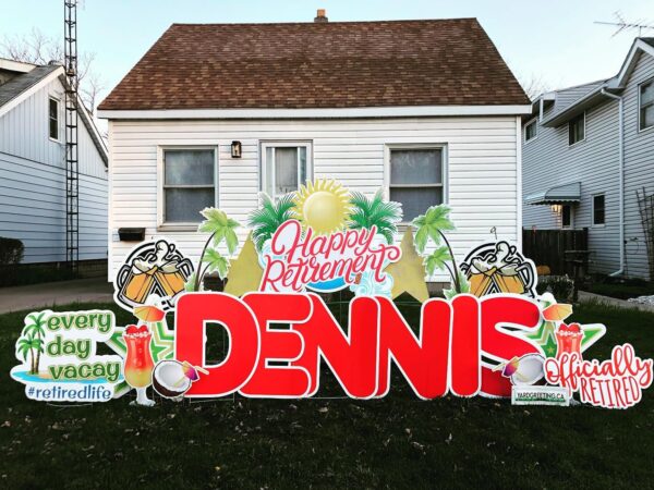 HAPPY RETIREMENT SIGN