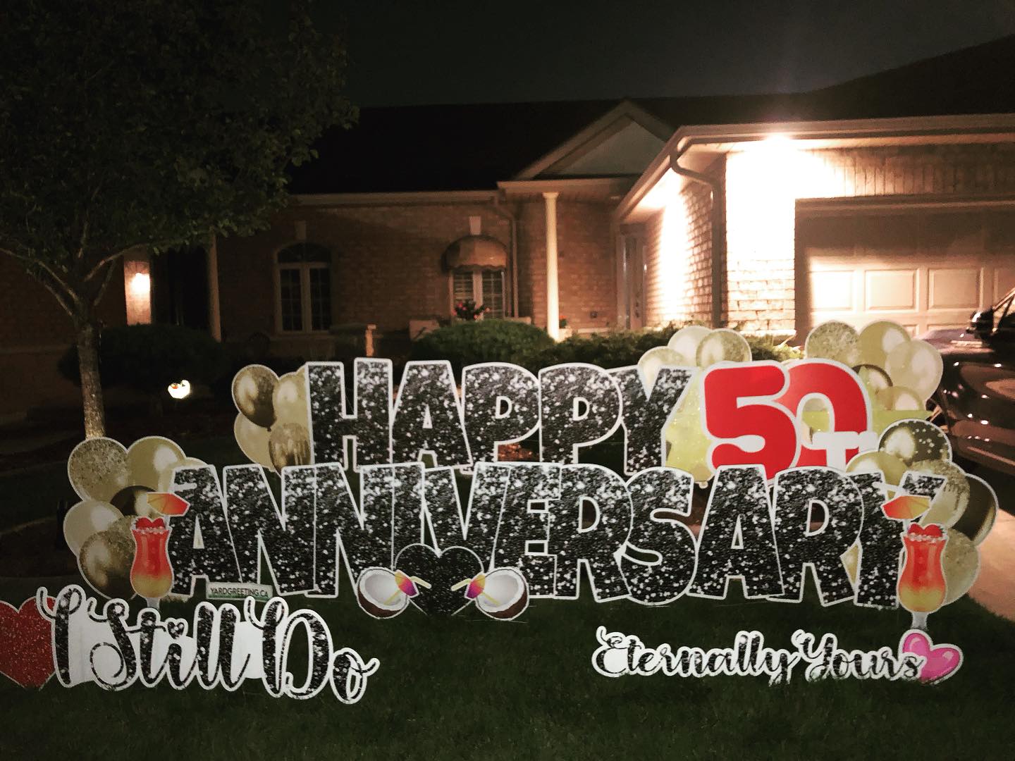 Happy Anniversary - YardGreeting.ca