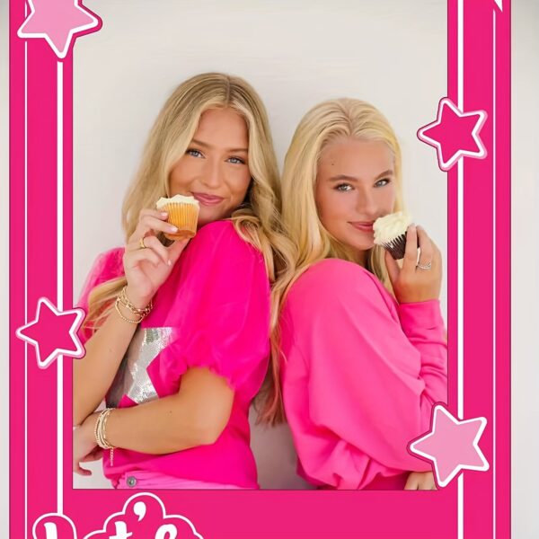[ ADD-ON ] Pink Princess Party Photo Booth Banner "Let's Go Party" Sign for Birthday, Bachelorette, Bridal Shower - Image 4