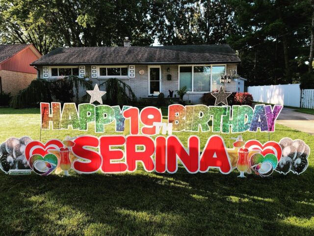Happy 19th Birthday Serina! #happybirthday #happy #birthday #birthdaygirl #serina #19yearsold #19thbirthday #party #surprise #surpriseparty #bestwishes #tecumseh #windsorontario #windsoressex #southwindsor #southwindsorontario #tecumsehontario #lasalleontario #yardgreetingwww.yardgreeting.ca